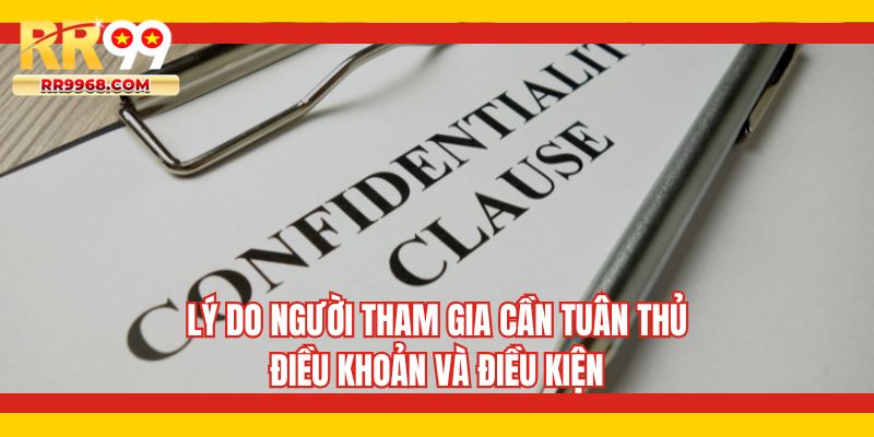 Lý do người tham gia cần tuân thủ điều khoản và điều kiện